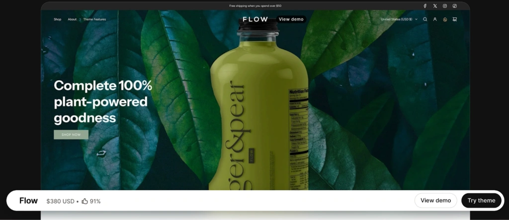 Flow shopify theme